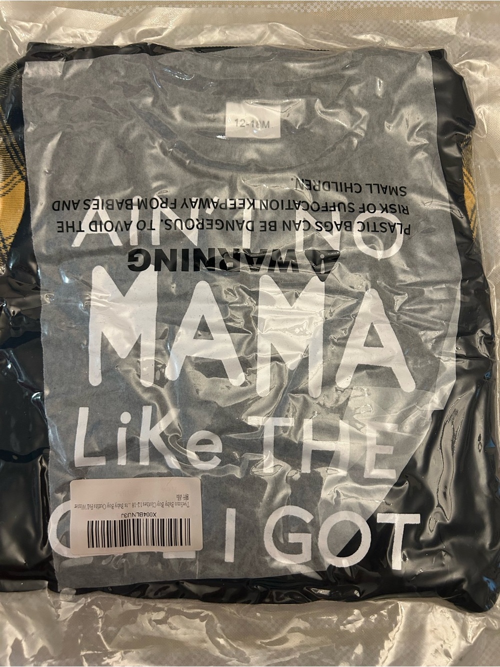 Kids Graphic tee with pants.  - Gray "Mama Like The one I got